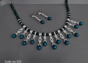 Cz Necklace 03942 - KRISHNA'S SWETA JEWELLERY