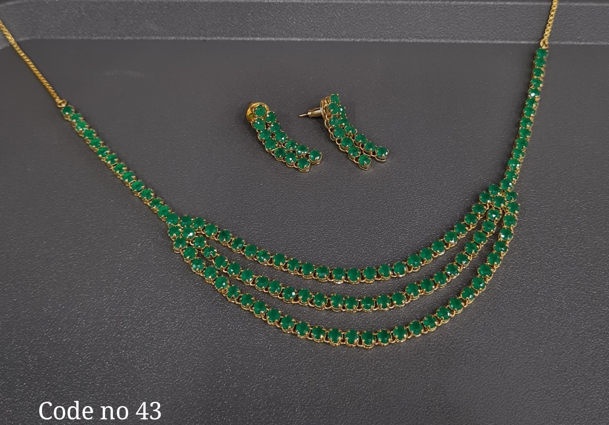 Cz Necklace 03954 - KRISHNA'S SWETA JEWELLERY