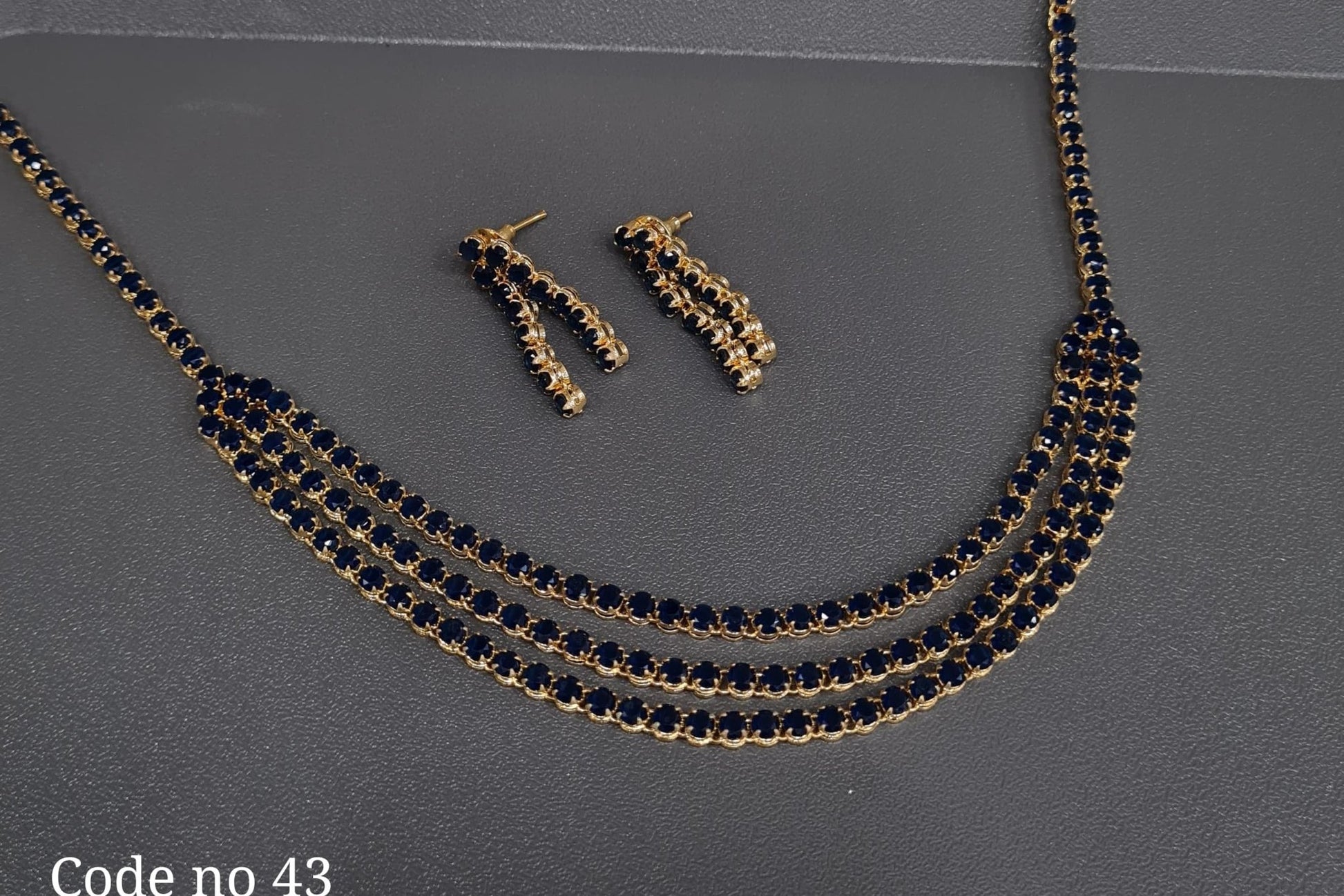 Cz Necklace 03954 - KRISHNA'S SWETA JEWELLERY