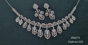 Cz Necklace 04272 - KRISHNA'S SWETA JEWELLERY