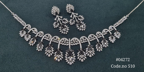 Cz Necklace 04272 - KRISHNA'S SWETA JEWELLERY