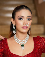 Cz necklace 04281 - KRISHNA'S SWETA JEWELLERY
