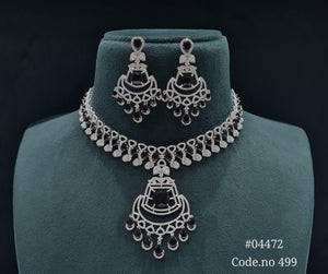 Cz Necklace 04472 - KRISHNA'S SWETA JEWELLERY