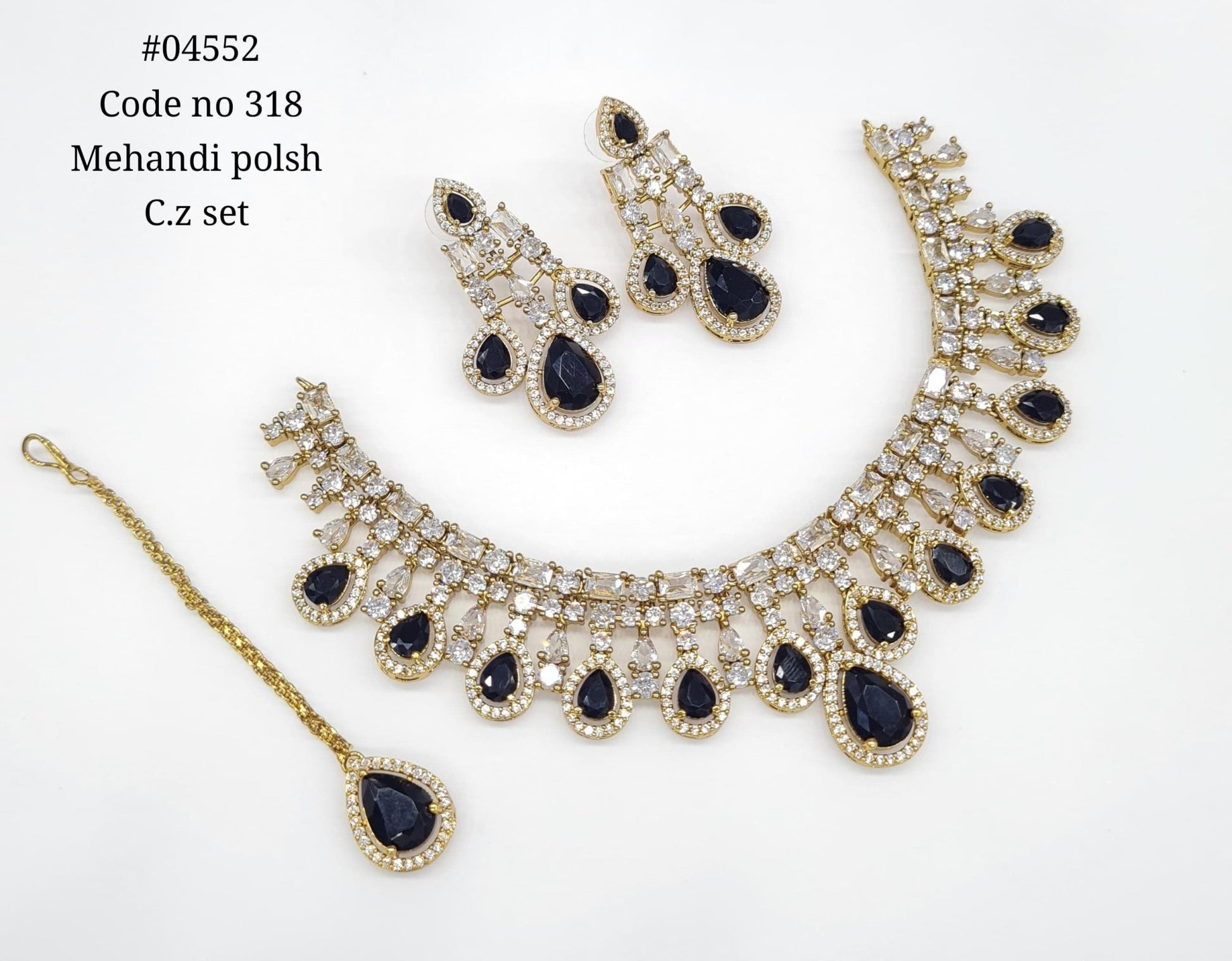 Cz Necklace 04552 - KRISHNA'S SWETA JEWELLERY