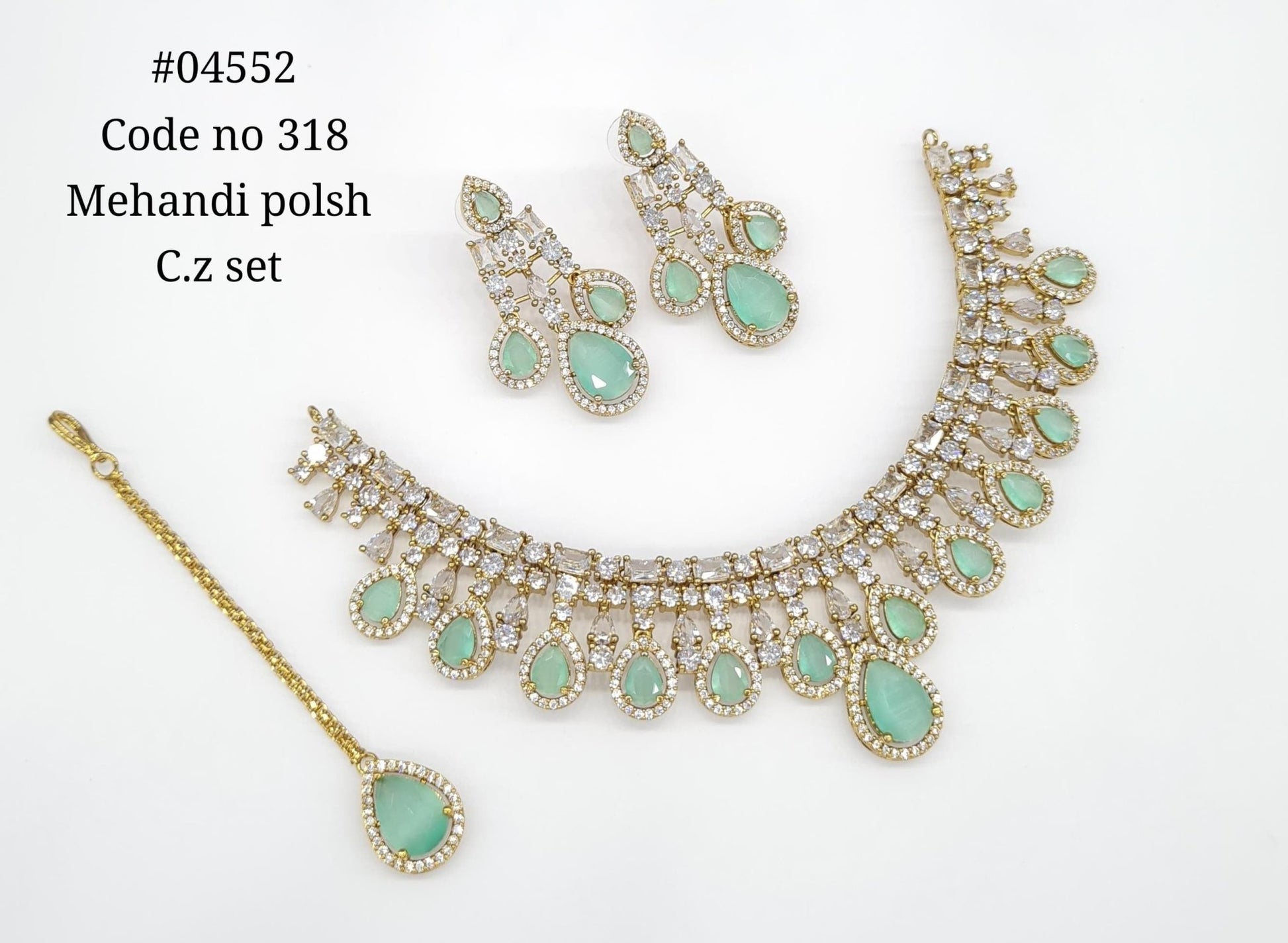 Cz Necklace 04552 - KRISHNA'S SWETA JEWELLERY