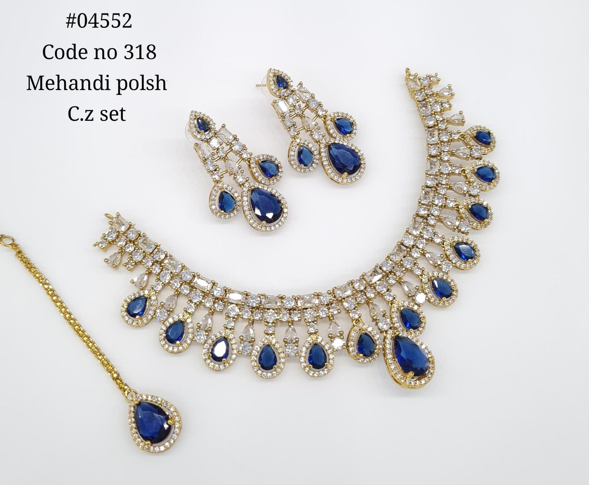 Cz Necklace 04552 - KRISHNA'S SWETA JEWELLERY