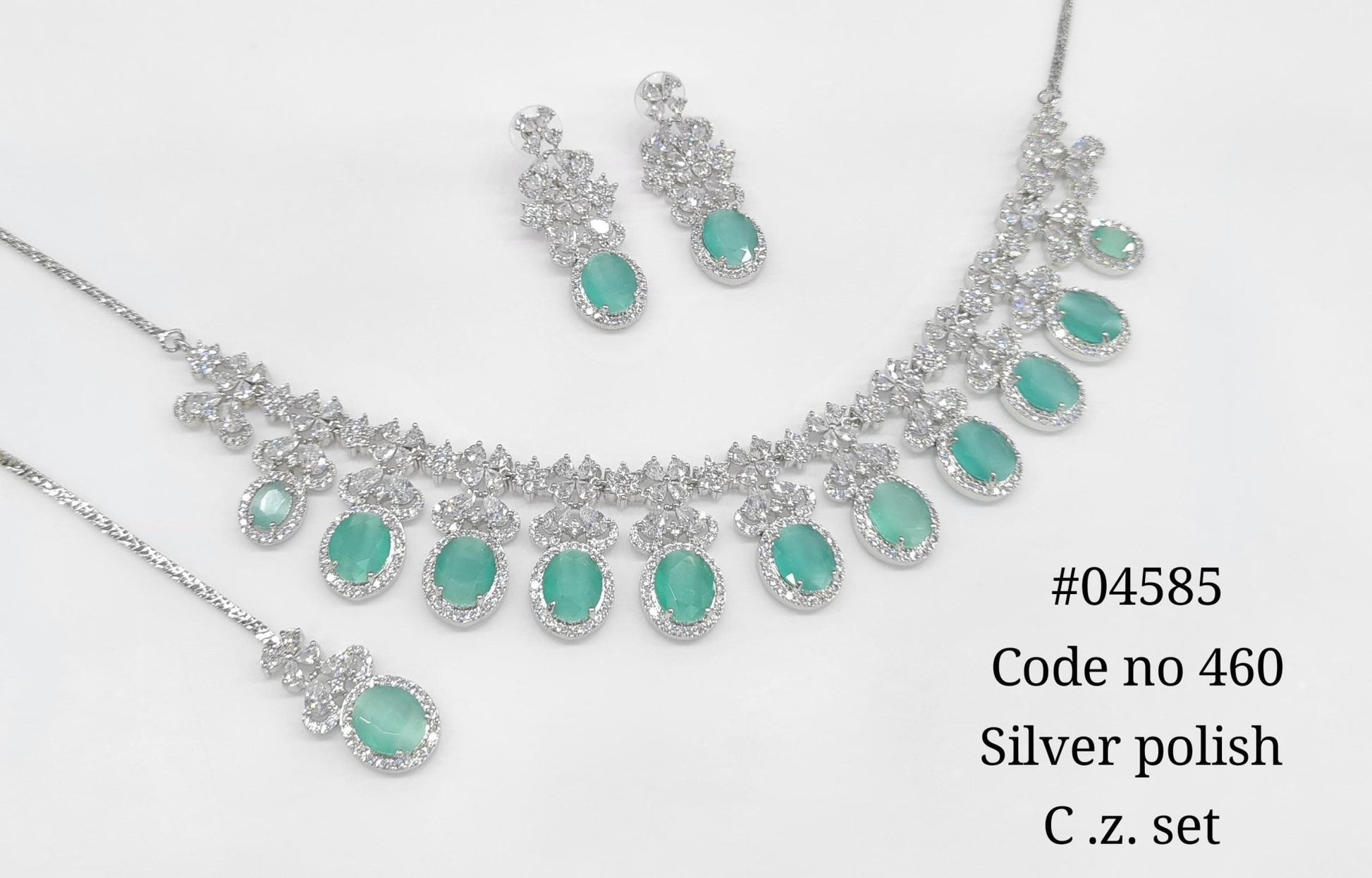Cz Necklace 04585 - KRISHNA'S SWETA JEWELLERY