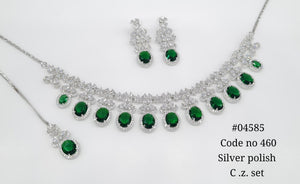 Cz Necklace 04585 - KRISHNA'S SWETA JEWELLERY