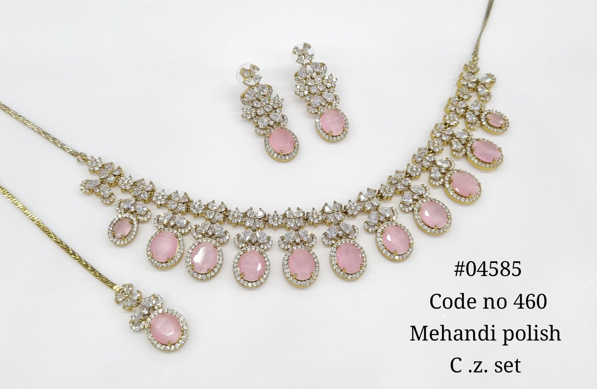 Cz Necklace 04585 - KRISHNA'S SWETA JEWELLERY