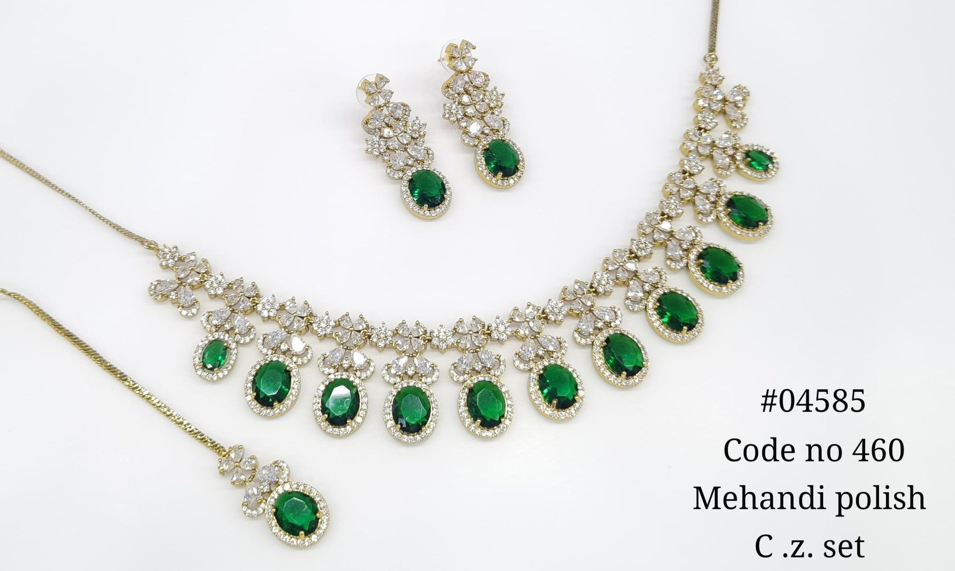 Cz Necklace 04585 - KRISHNA'S SWETA JEWELLERY