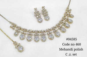 Cz Necklace 04585 - KRISHNA'S SWETA JEWELLERY
