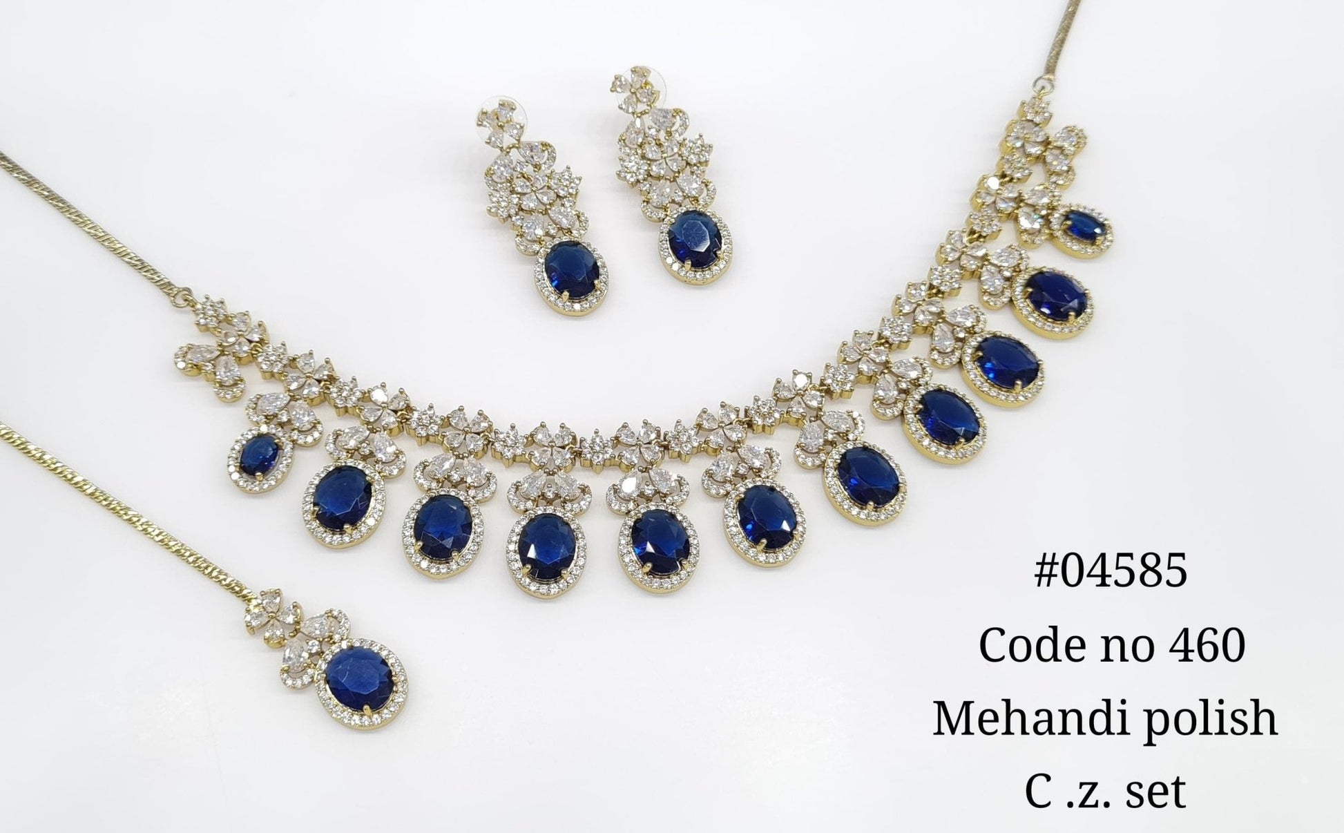 Cz Necklace 04585 - KRISHNA'S SWETA JEWELLERY