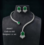 Cz Necklace 04907 - KRISHNA'S SWETA JEWELLERY