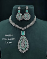 Cz Necklace 04908 - KRISHNA'S SWETA JEWELLERY
