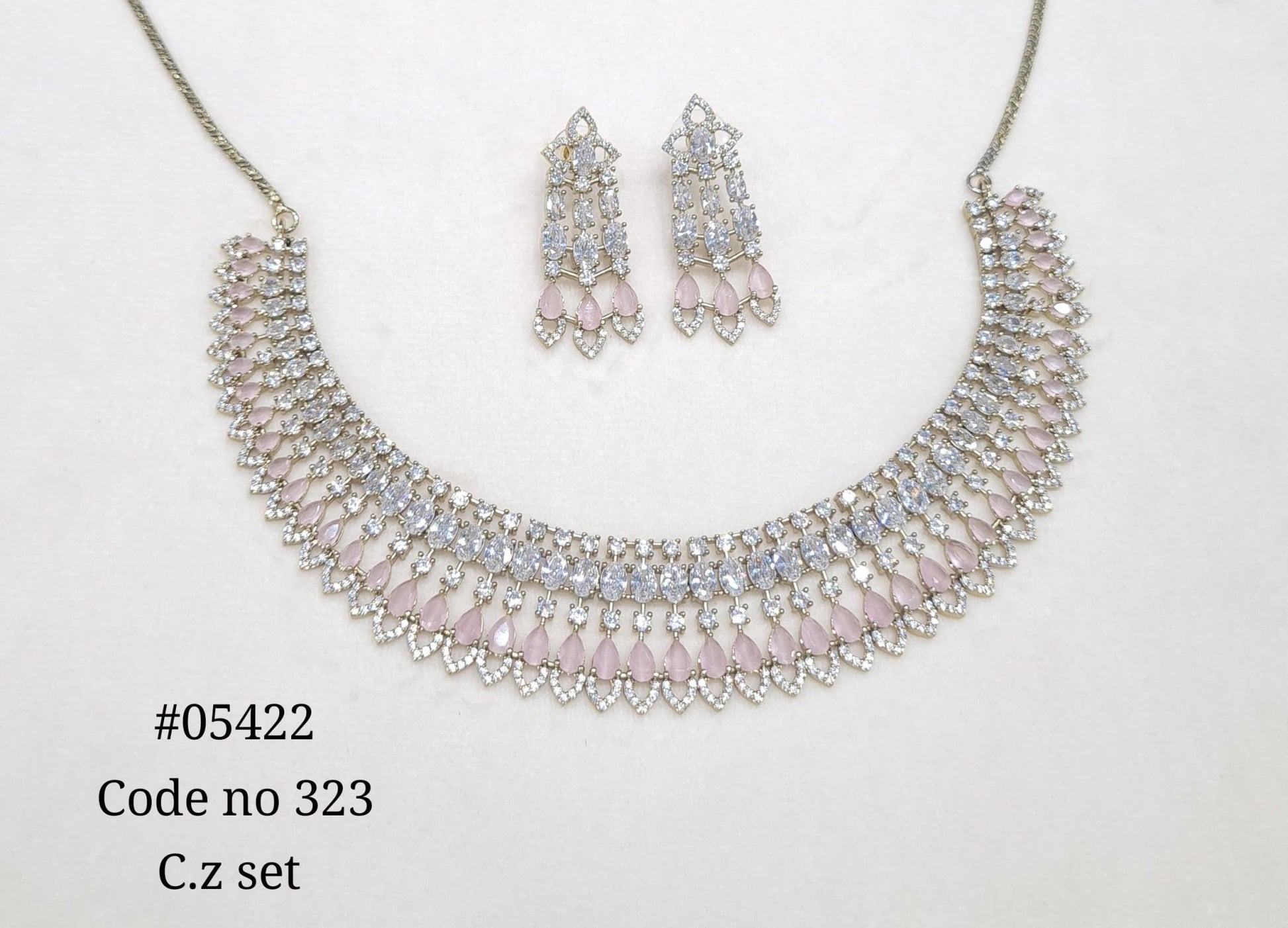 Cz Necklace 05422 - KRISHNA'S SWETA JEWELLERY