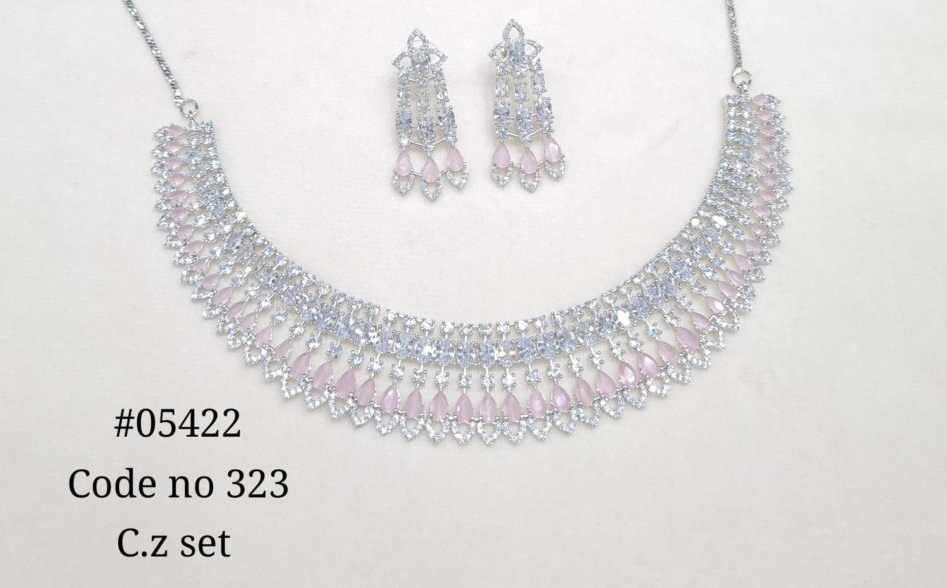 Cz Necklace 05422 - KRISHNA'S SWETA JEWELLERY