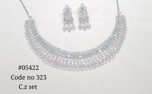 Cz Necklace 05422 - KRISHNA'S SWETA JEWELLERY