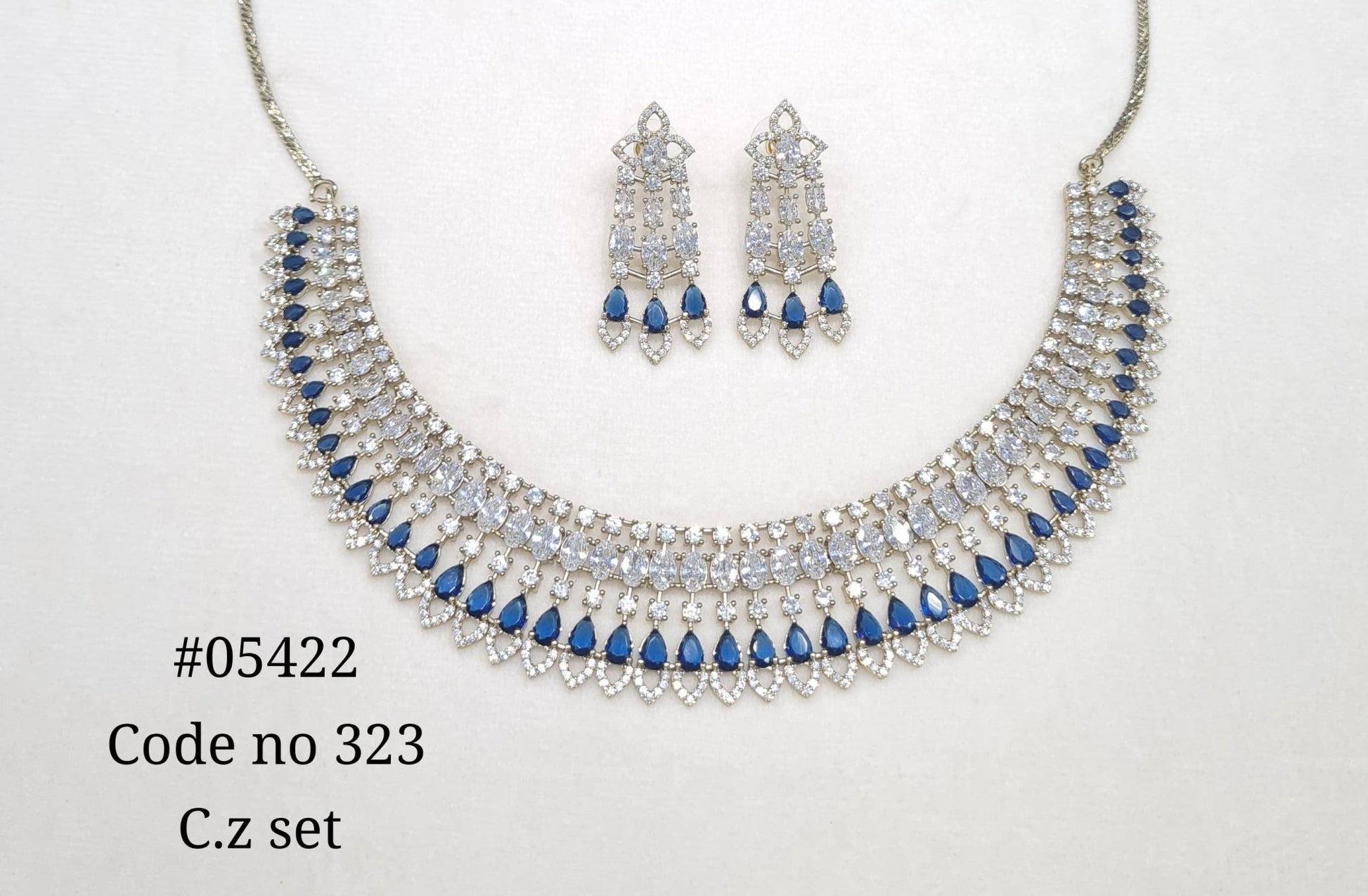 Cz Necklace 05422 - KRISHNA'S SWETA JEWELLERY