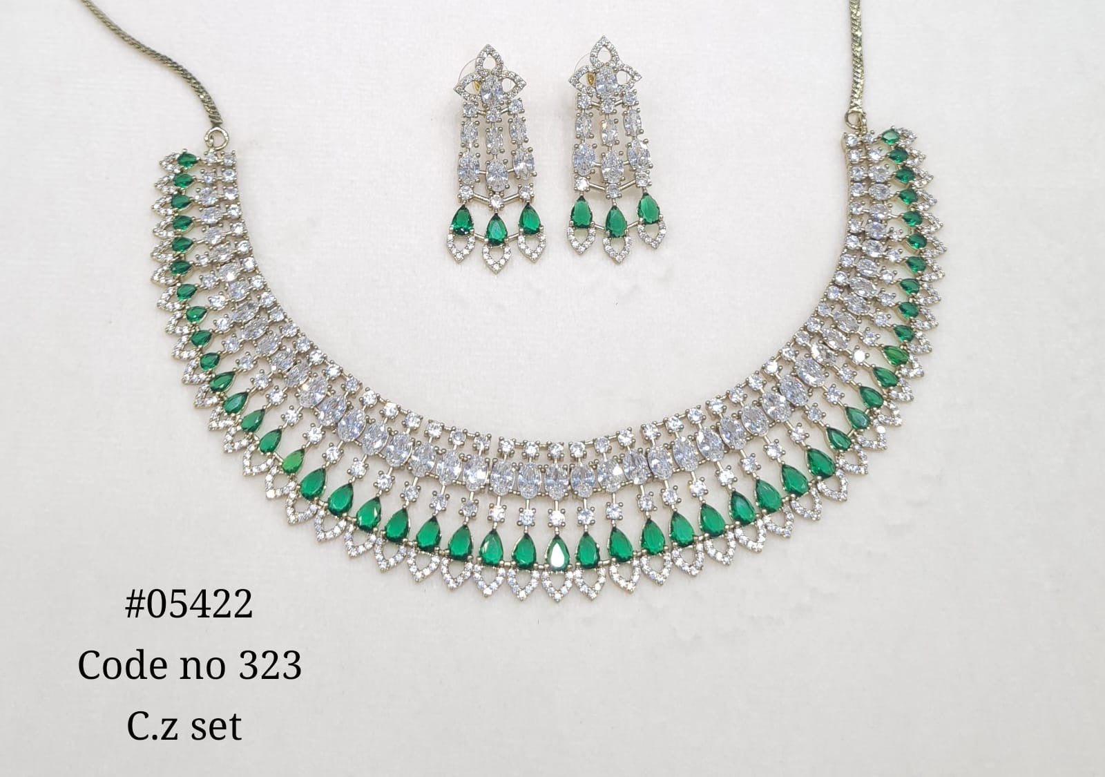 Cz Necklace 05422 - KRISHNA'S SWETA JEWELLERY