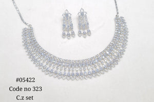 Cz Necklace 05422 - KRISHNA'S SWETA JEWELLERY