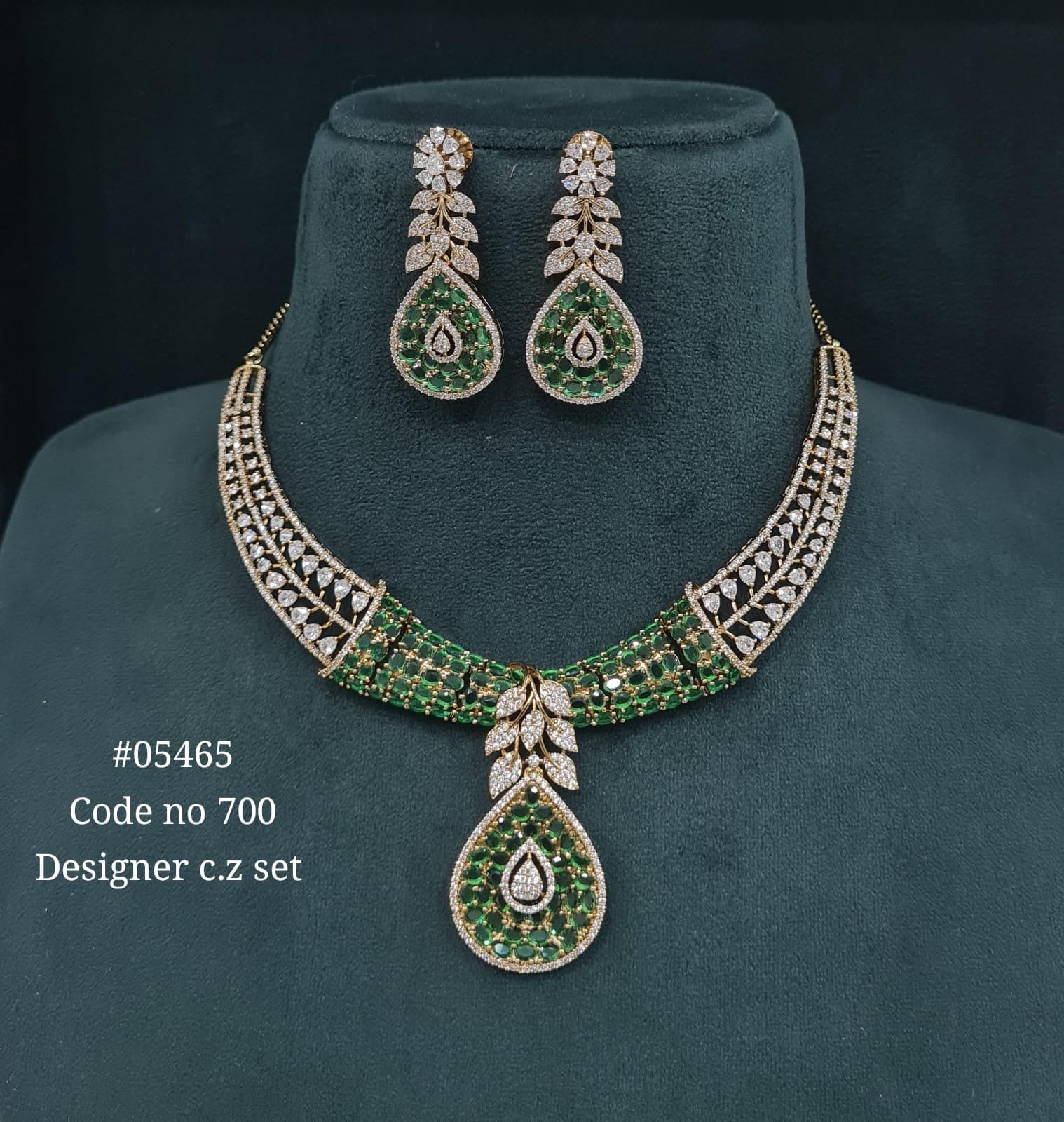 Cz Necklace 05465 - KRISHNA'S SWETA JEWELLERY