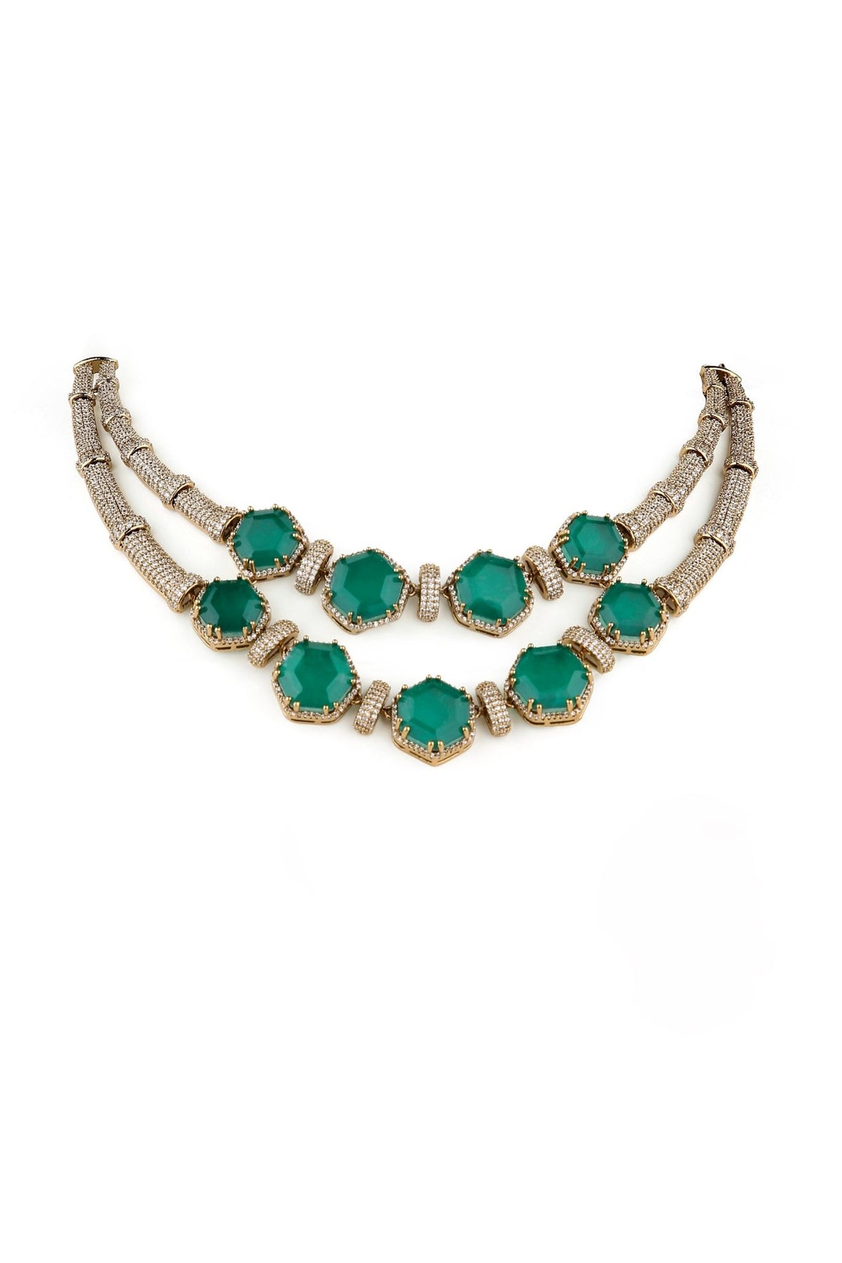 Cz Necklace 05522 - KRISHNA'S SWETA JEWELLERY