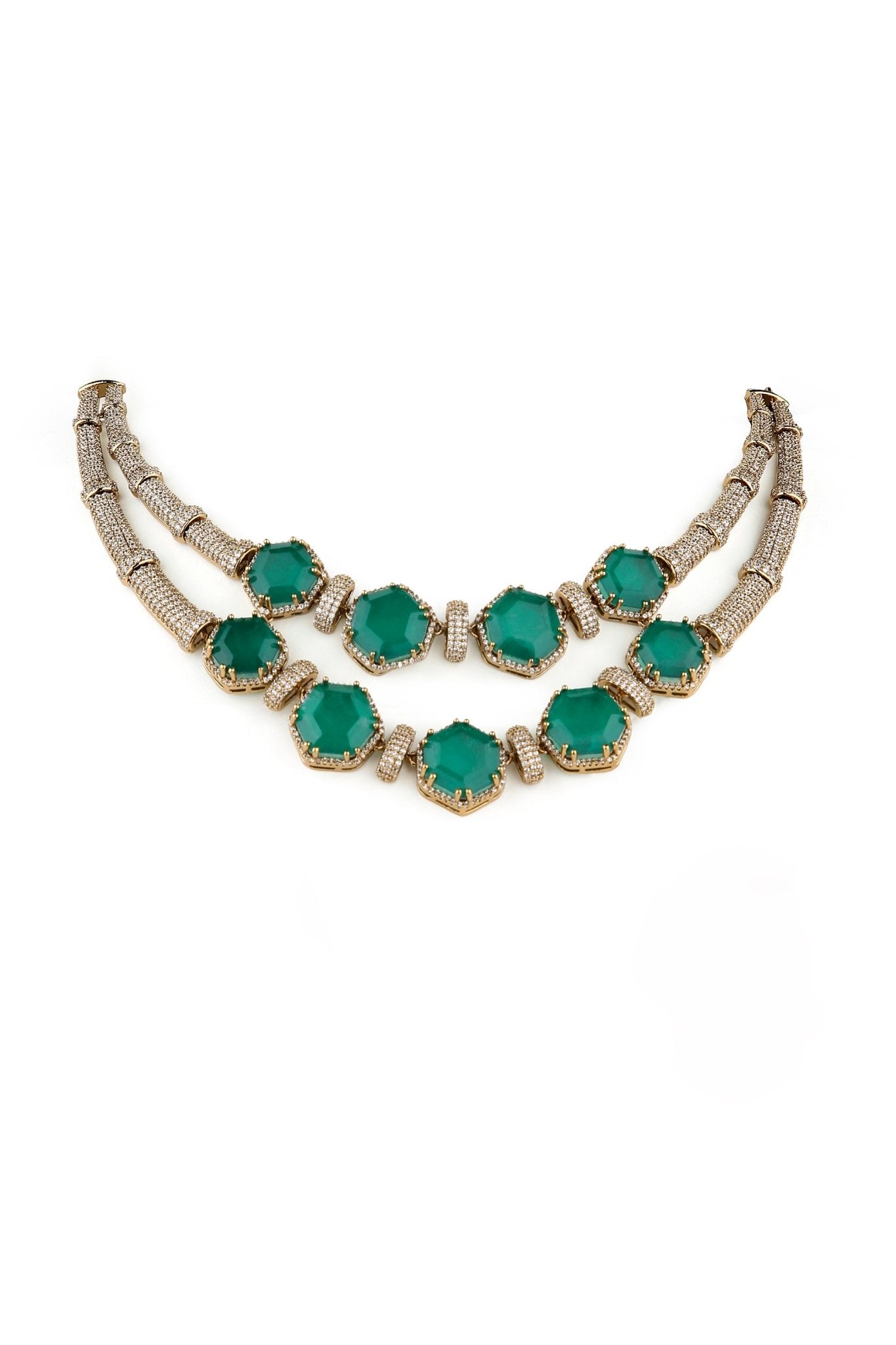 Cz Necklace 05522 - KRISHNA'S SWETA JEWELLERY
