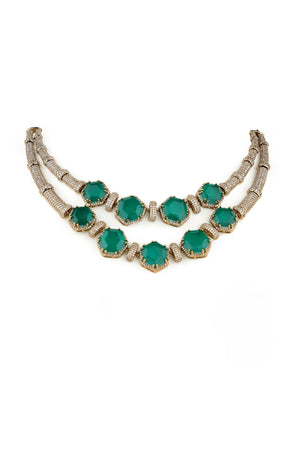 Cz Necklace 05522 - KRISHNA'S SWETA JEWELLERY