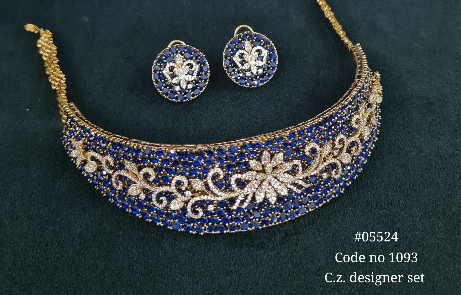 Cz Necklace 05524 - KRISHNA'S SWETA JEWELLERY