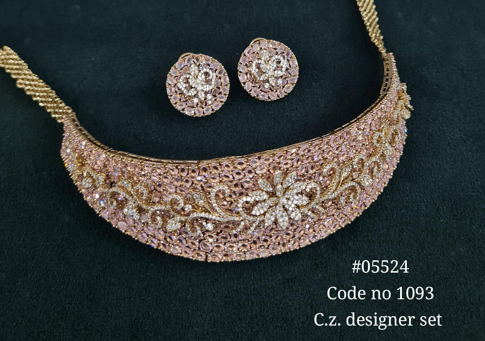 Cz Necklace 05524 - KRISHNA'S SWETA JEWELLERY