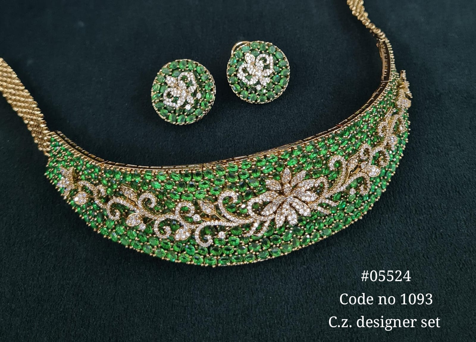 Cz Necklace 05524 - KRISHNA'S SWETA JEWELLERY