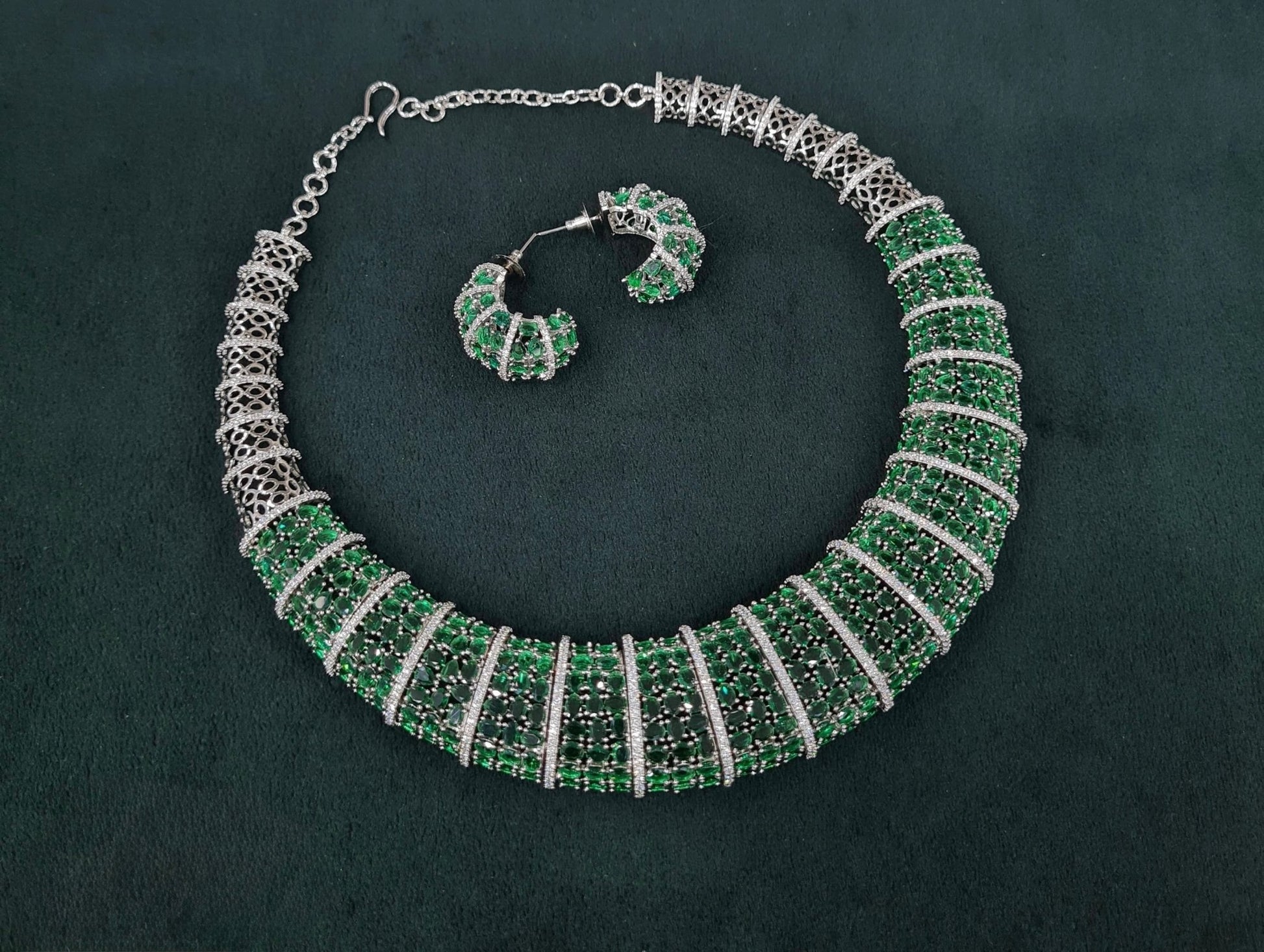 Cz Necklace 05968 - KRISHNA'S SWETA JEWELLERY