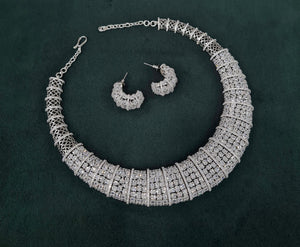 Cz Necklace 05968 - KRISHNA'S SWETA JEWELLERY