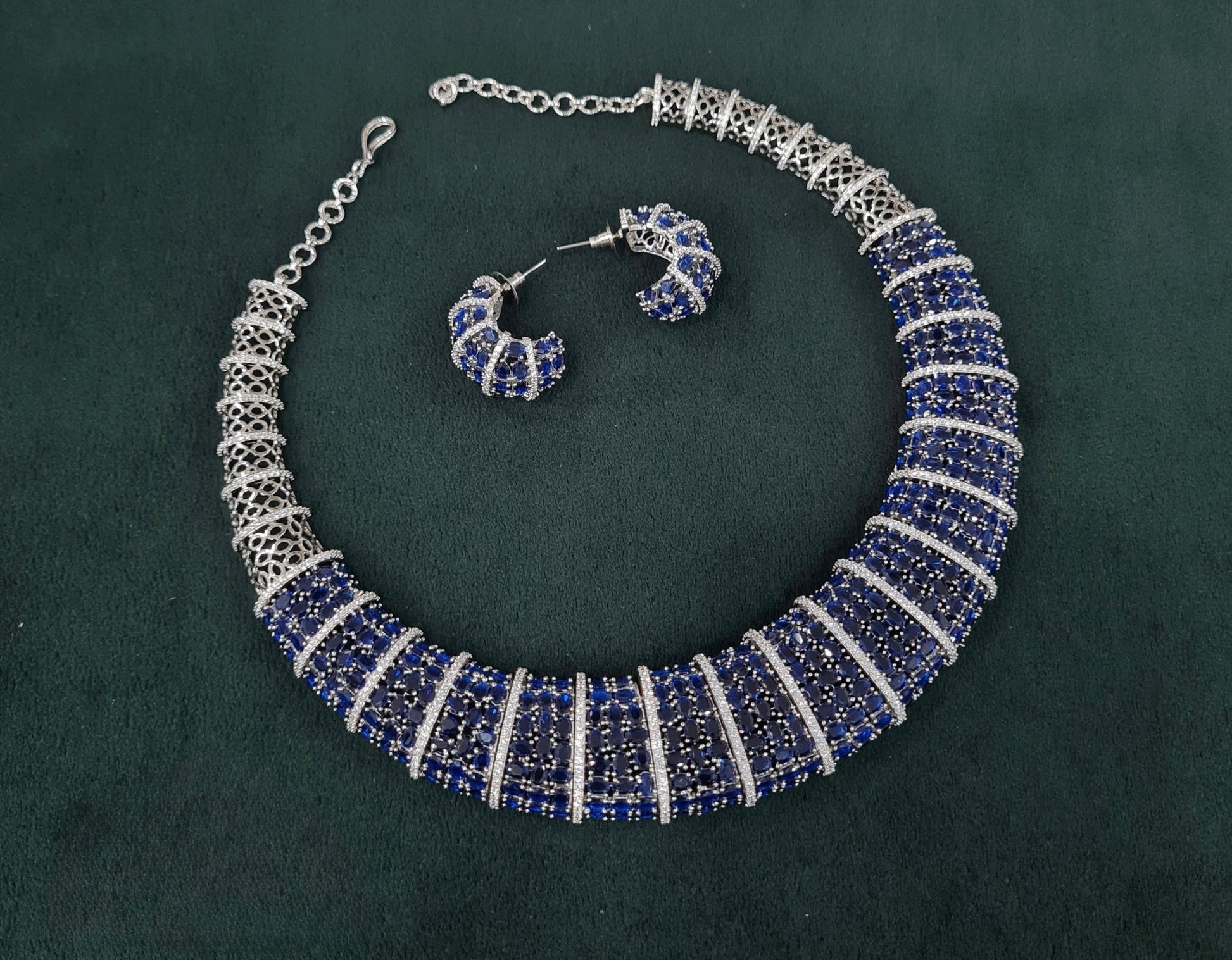 Cz Necklace 05968 - KRISHNA'S SWETA JEWELLERY