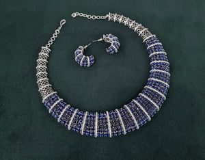 Cz Necklace 05968 - KRISHNA'S SWETA JEWELLERY