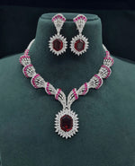 Cz Necklace 06095 - KRISHNA'S SWETA JEWELLERY