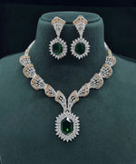 Cz Necklace 06095 - KRISHNA'S SWETA JEWELLERY