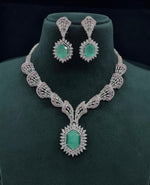 Cz Necklace 06095 - KRISHNA'S SWETA JEWELLERY