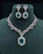 Cz Necklace 06095 - KRISHNA'S SWETA JEWELLERY