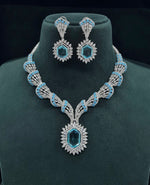 Cz Necklace 06095 - KRISHNA'S SWETA JEWELLERY