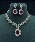 Cz Necklace 06095 - KRISHNA'S SWETA JEWELLERY