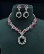 Cz Necklace 06095 - KRISHNA'S SWETA JEWELLERY