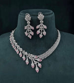 Cz Necklace 06096 - KRISHNA'S SWETA JEWELLERY