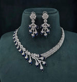 Cz Necklace 06096 - KRISHNA'S SWETA JEWELLERY