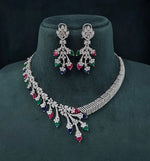 Cz Necklace 06096 - KRISHNA'S SWETA JEWELLERY