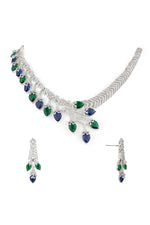 Cz Necklace 06096 - KRISHNA'S SWETA JEWELLERY