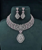 Cz Necklace 06097 - KRISHNA'S SWETA JEWELLERY