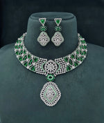 Cz Necklace 06097 - KRISHNA'S SWETA JEWELLERY