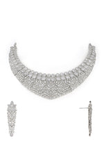 Cz Necklace 06208 - KRISHNA'S SWETA JEWELLERY
