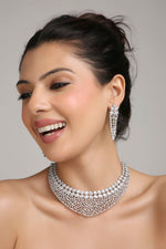 Cz Necklace 06208 - KRISHNA'S SWETA JEWELLERY